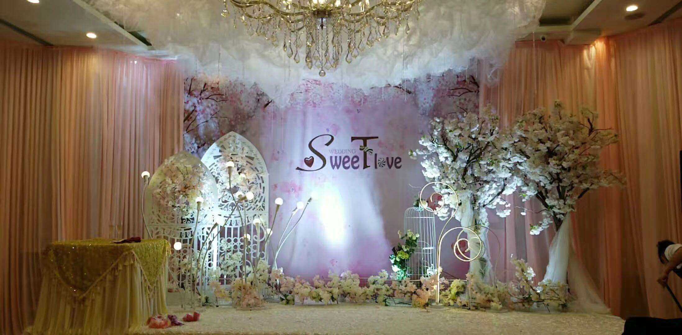 Wedding stage set